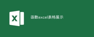 函数excel表格展示