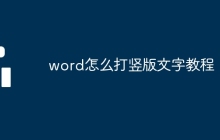 word怎么打竖版文字教程