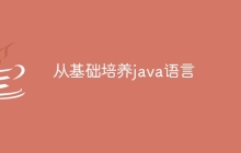 从基础培养java语言