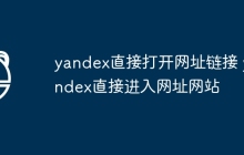 yandex直接打开网址链接 yandex直接进入网址网站