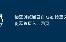 悟空浏览器首页地址 悟空浏览器首页入口网页