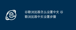 谷歌浏览器怎么设置中文 谷歌浏览器中文设置步骤