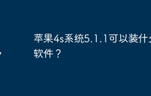 苹果4s系统5.1.1可以装什么软件？