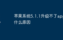 苹果系统5.1.1升级不了app什么原因