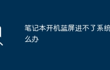 笔记本开机蓝屏进不了系统怎么办