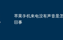 苹果手机来电没有声音是怎么回事