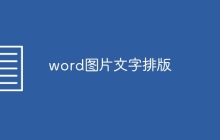 word图片文字排版