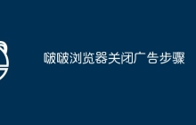啵啵浏览器关闭广告步骤