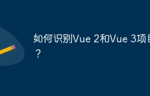如何识别Vue 2和Vue 3项目？