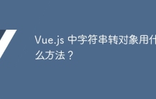 Vue.js 中字符串转对象用什么方法？