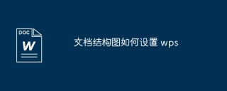 文档结构图如何设置 wps