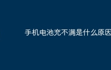 手机电池充不满是什么原因