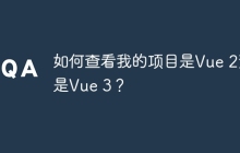 如何查看我的项目是Vue 2还是Vue 3？