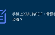手机上XML转PDF，需要哪些步骤？