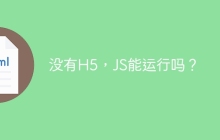 没有H5，JS能运行吗？