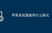 苹果系统重装用什么格式
