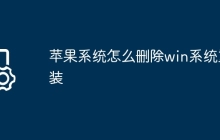 苹果系统怎么删除win系统重装