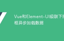 Vue和Element-UI级联下拉框异步加载数据