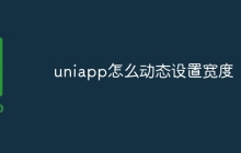 uniapp怎么动态设置宽度