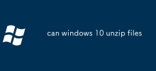 can windows 10 unzip files