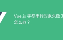 Vue.js 字符串转对象失败了怎么办？