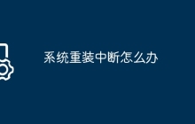 系统重装中断怎么办