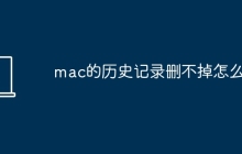 mac的历史记录删不掉怎么办
