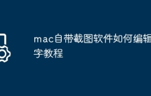 mac自带截图软件如何编辑文字教程