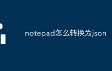 notepad怎么转换为json