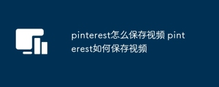 pinterest怎么保存视频 pinterest如何保存视频