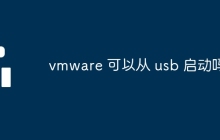vmware 可以从 usb 启动吗