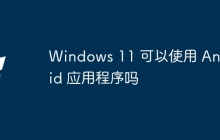 Windows 11 可以使用 Android 应用程序吗