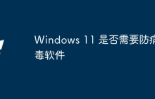 Windows 11 是否需要防病毒软件