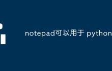 notepad可以用于 python 吗