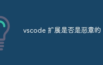 Is the vscode extension malicious?