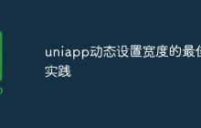 uniapp动态设置宽度的最佳实践