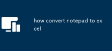 how convert notepad to excel