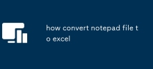 how convert notepad file to excel