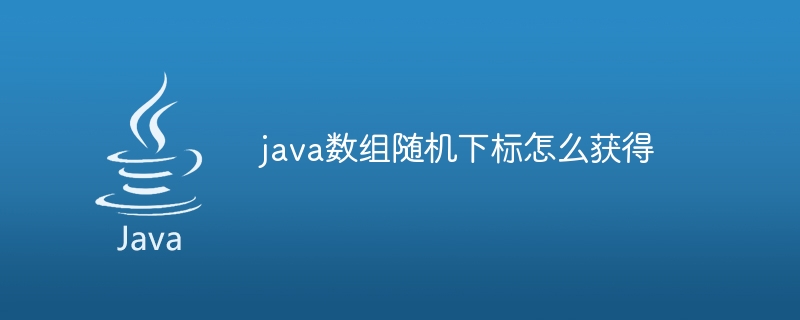 java数组随机下标怎么获得