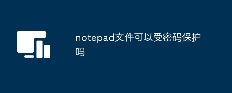 notepad文件可以受密码保护吗