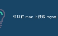可以在 mac 上获取 mysql 吗
