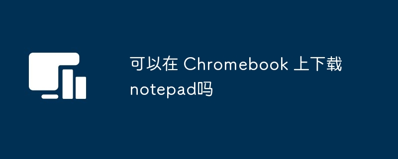 可以在 Chromebook 上下载notepad吗