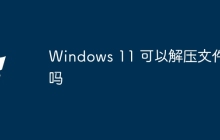 Windows 11 可以解压文件吗