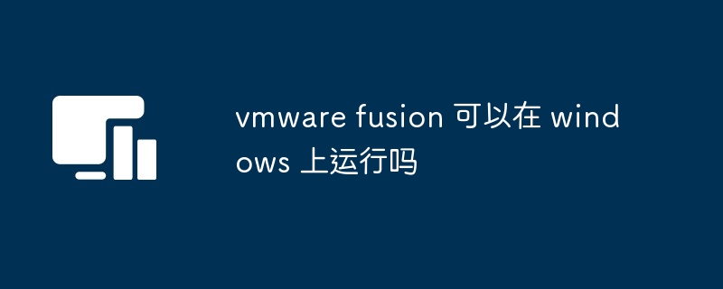 vmware fusion 可以在 windows 上运行吗