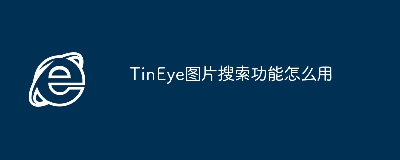 TinEye图片搜索功能怎么用