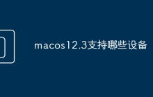 macos12.3支持哪些设备