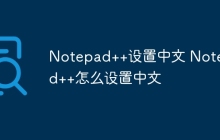 Notepad++设置中文 Notepad++怎么设置中文