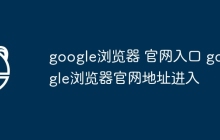 google浏览器 官网入口 google浏览器官网地址进入