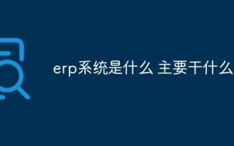 Quel est le système ERP et quelle est l'essentiel