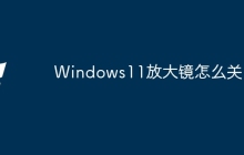 Windows11放大镜怎么关